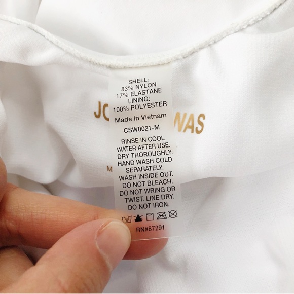 SOLD Johnny Was Mariposa One Piece Swimsuit NWT in White - Picture 10 of 13